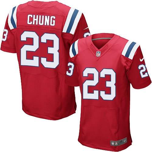 Men's Elite Patrick Chung Nike Jersey Red Alternate - #23 NFL New England Patriots